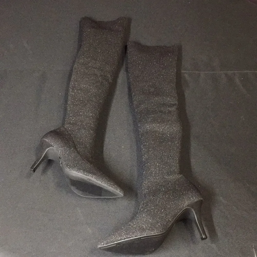 I.n.c.  Briella Sock Over-The-Knee Boots 5.5 - Picture 6 of 8